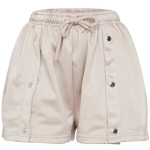 PrettyLittleThing Women's Popper Front Track Runner ShortsStone Beige Sz. 1 NEW